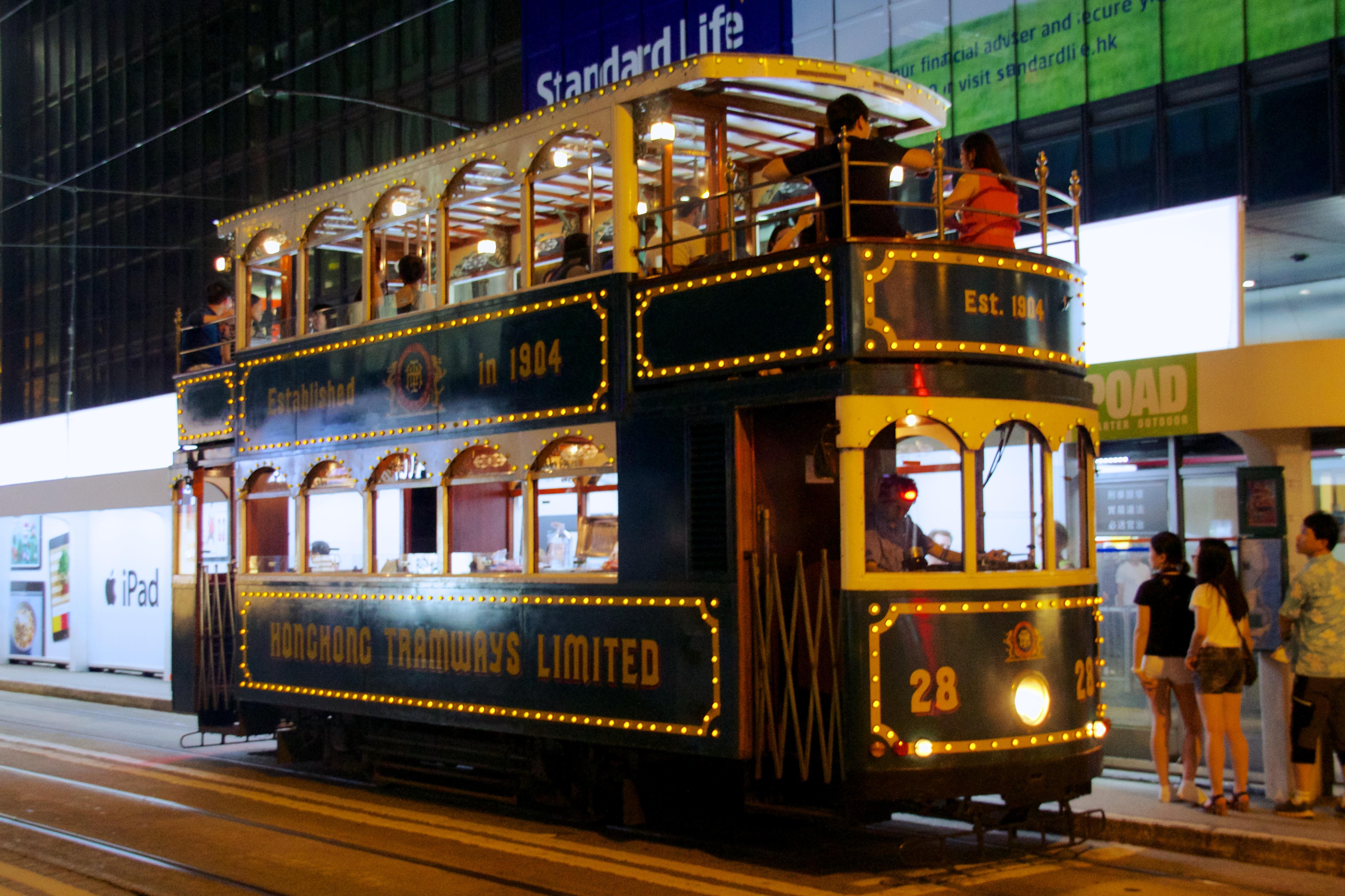 Двухэтажный трамвай Гонконга